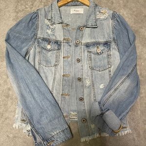 KanCan Distressed Jean Jacket